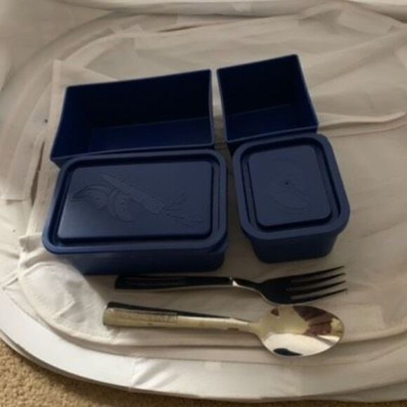 Bento-Ware Laptop Lunches Black Lunchbox With Containers And Silverware - Picture 7 of 8